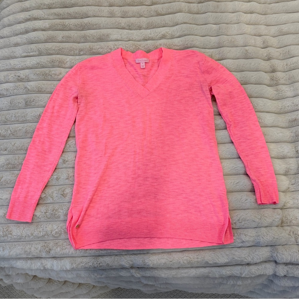 Linen Blend Lightweight V-Neck Sweater